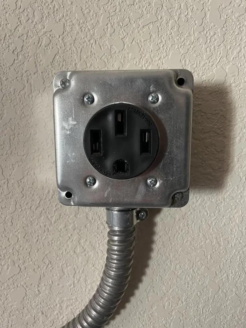 NEMA 14-50 outlet installed for Electrical Panel Upgrade in Mehlville